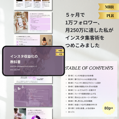 インスタ×コンテンツ販売スターターキット【Aesthetic】