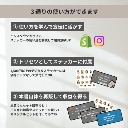 デジタルステッカー顧客説明ガイド＋絵文字プロンプトセット